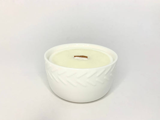 SOY WAX Candle-Ceramic bowl-Sea salt & Sage aroma