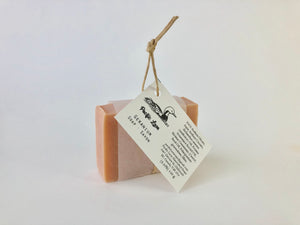Geranium bar soap 110g label
