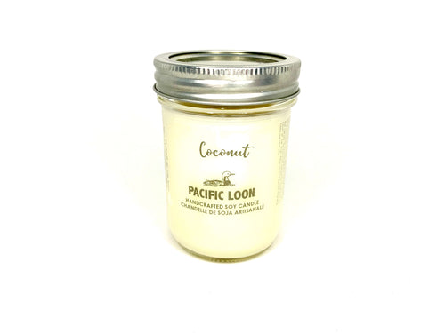 Soy wax candle-jar-Coconut aroma