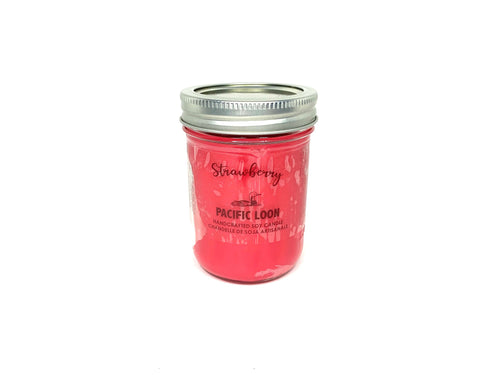 Soy wax candle-jar-Strawberry aroma